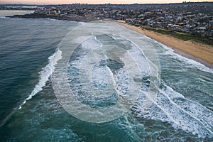 Curl Curl Beach, Sydney Australia aerial