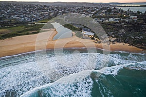 Curl Curl Beach, Sydney Australia aerial