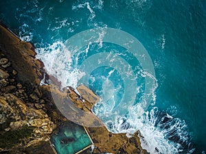 Curl Curl Beach, Sydney Australia aerial