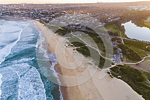 Curl Curl Beach, Sydney Australia aerial