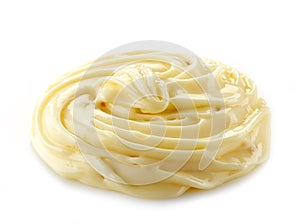 Curl of mayonnaise or processed cheese