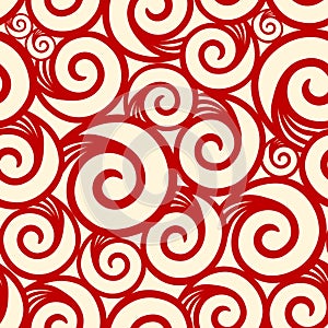 Curl seamless pattern