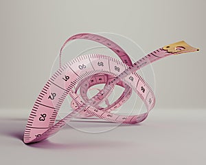 Curled Up Measuring Tape