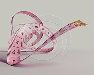 Curled Up Measuring Tape