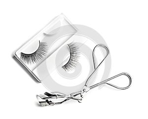 Curler and false eyelashes