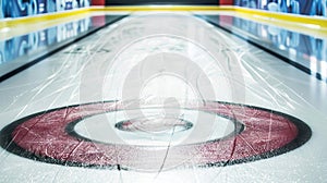 Curling background graphics template
