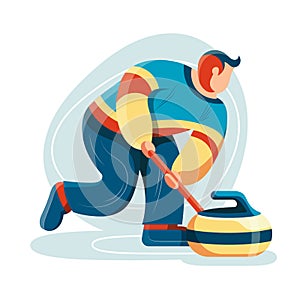 Curling game sport.