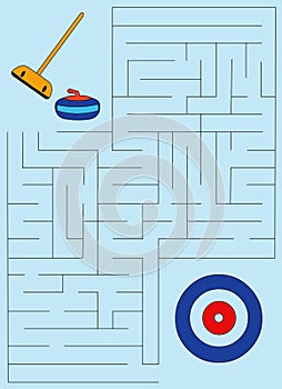 Curling maze