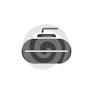 Curling sport icon vector