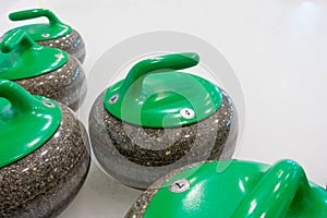 Curling sport stones equipment