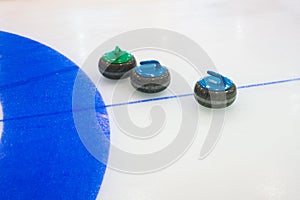 Curling sport stones equipment