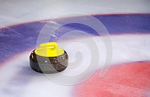 Curling Stone on Ice