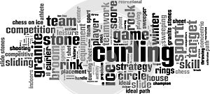 Curling word cloud