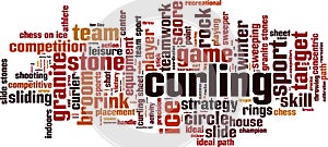 Curling word cloud