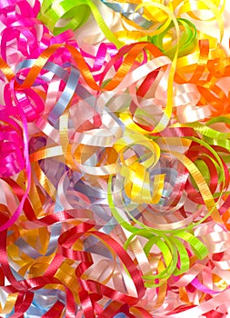 Curly ribbon background