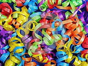 Curly Ribbons Background for Celebrations