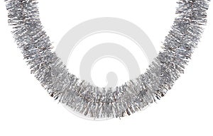 Curly silver garland