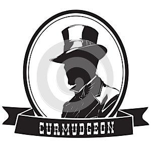 Curmudgeon in top hat