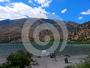 Curnas Lake on the Crete Island