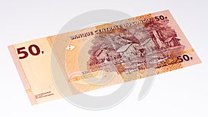 Currency banknote of Africa