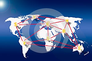 Currency on Business graph and social network