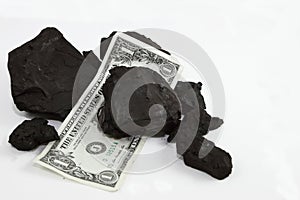 Currency And Coal Chunks