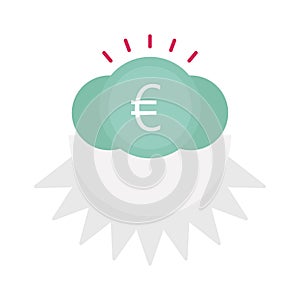 Currency coins flat vector icon which can easily modify or edit