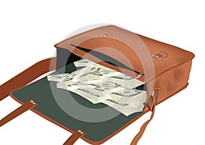 Currency-filled shoulder bag currency-filled shoulder bag currency-filled shoulder bag photo