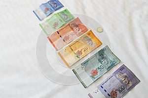 The currency Ringgit Money in Malaysia