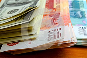 Currency speculation the ruble dollar.