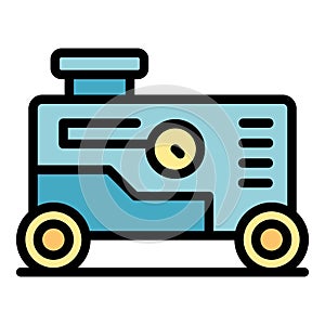 Current generator icon vector flat