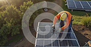 Currently installing solar panels