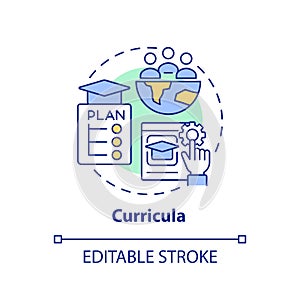 Curricula concept icon photo