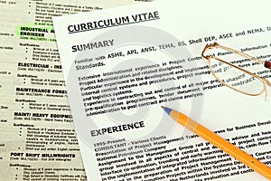 Curriculum Vitae Form photo