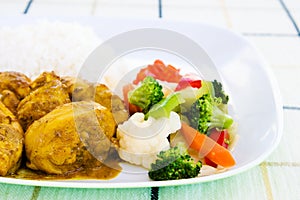 Curried Chicken with Rice photo