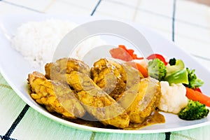 Curried Chicken with Rice photo