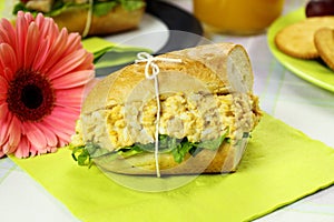 Curried Egg And Lettuce Roll