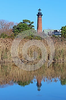 The Currituck Beach Lighthouse near Corolla, North Carolina vert photo