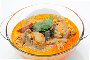 Curry chicken with bamboo shoots, thai food