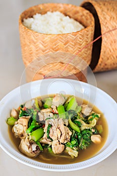 Curry chicken. Thai cuisine