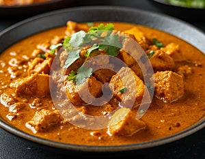 Curry ready meal. Generated by AI.