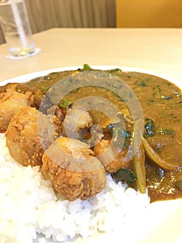 Curry rice with chicken
