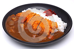 Curry Rice with Deep Fried Pork or Katsu-kare , Japanese style f