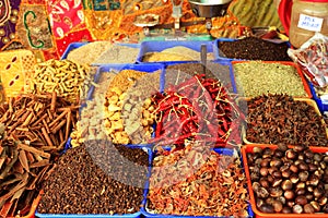 Curry spices at Varkala