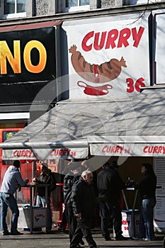 Currywurst snack bar, berlin, germany