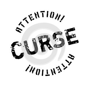 Curse rubber stamp