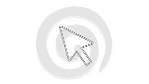 Cursor Arrow Icon - Clean Line Art Design