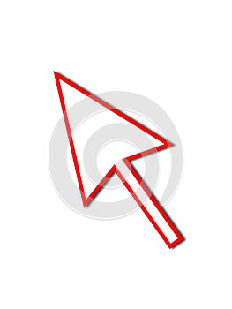 Cursor Arrow Mouse Red Line