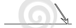 Cursor arrow one line art,hand drawn pointer,idea directions using an input device, internet work continuous drawing contour.