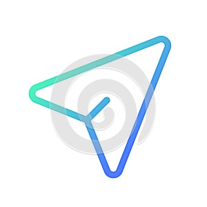 Cursor arrow pointer pixel perfect gradient linear ui icon